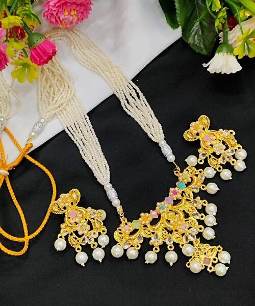 Necklace with ear ring